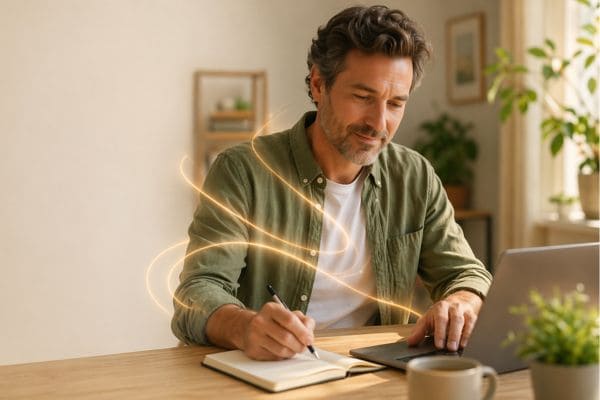 Hombre haciendo una consulta fisiologica con Jordi