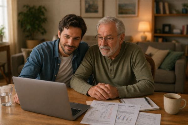 Hombre mayor en una consulta fisiologica con Jordi