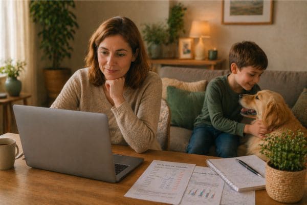 Mujer mayor en la consulta online de Jordi